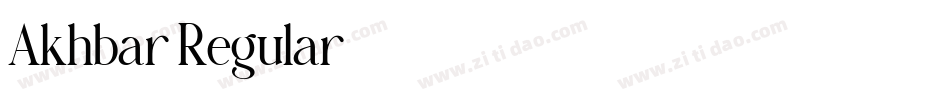 Akhbar Regular字体转换